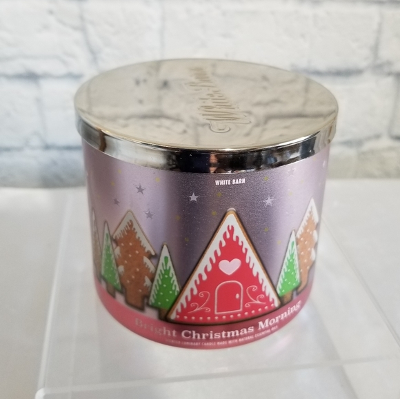 White Barn Bright Christmas Morning Three Wick Scented Candle New - Picture 2 of 15